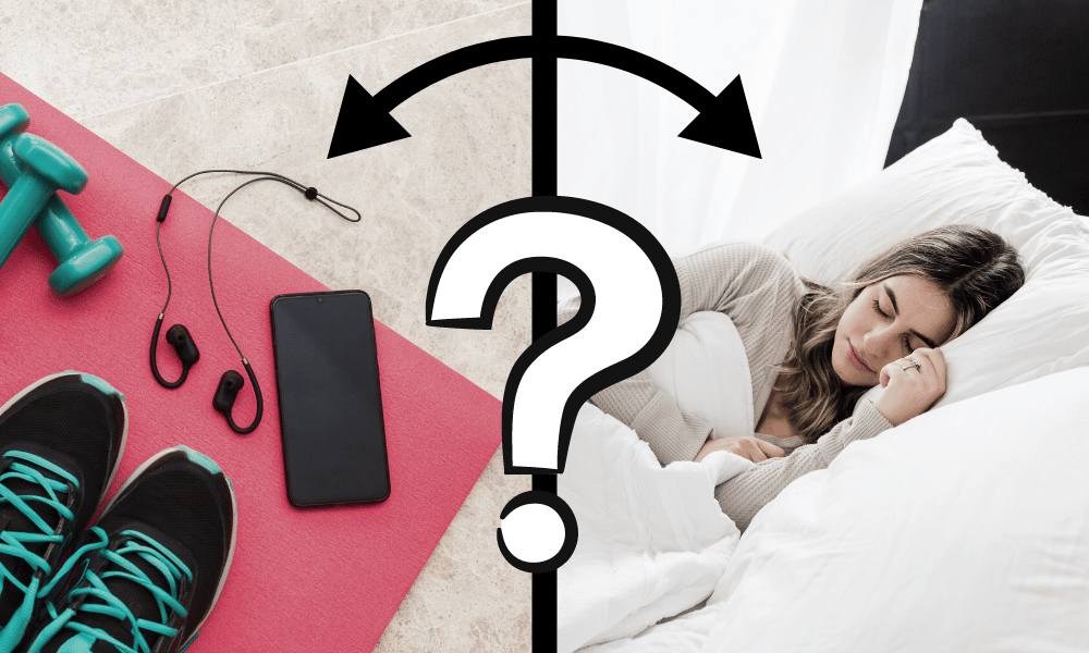 What’s more important, sleep or exercise?